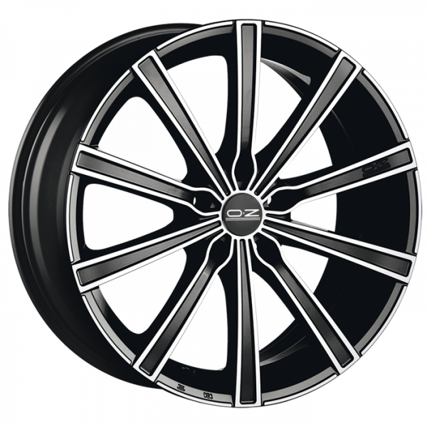 OZ / LOUNGE 10 / MATT BLACK DIAMOND CUT<br>8,0J18" 5X112 48 75